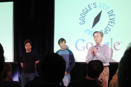 Larry Page, Sergey Brin, Eric Schmidt