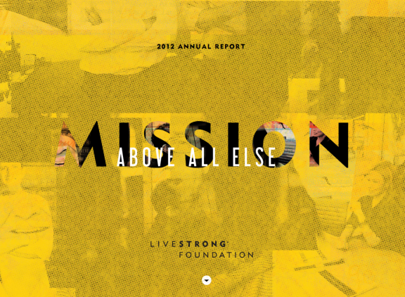 LiveStrong 2012 Annual Report