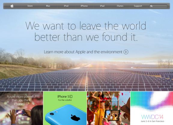 Apple Website 4/24/2014