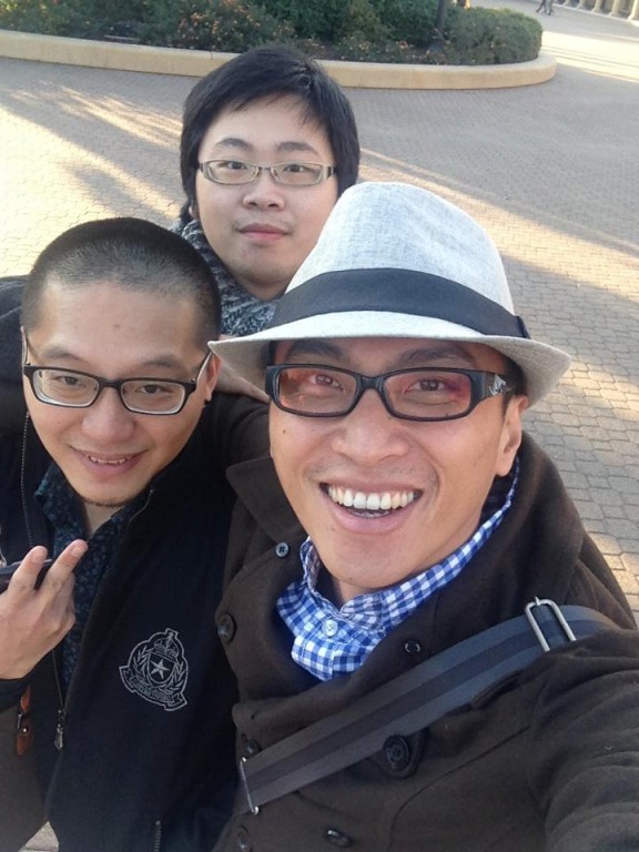 Teddy Yang, Steven Su & David Liu at Stanford