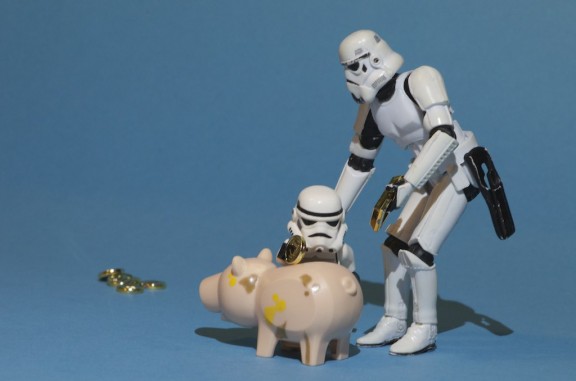 Storm Troopers saving money