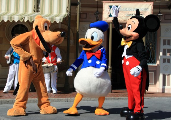 Mickey, Pluto and Donald